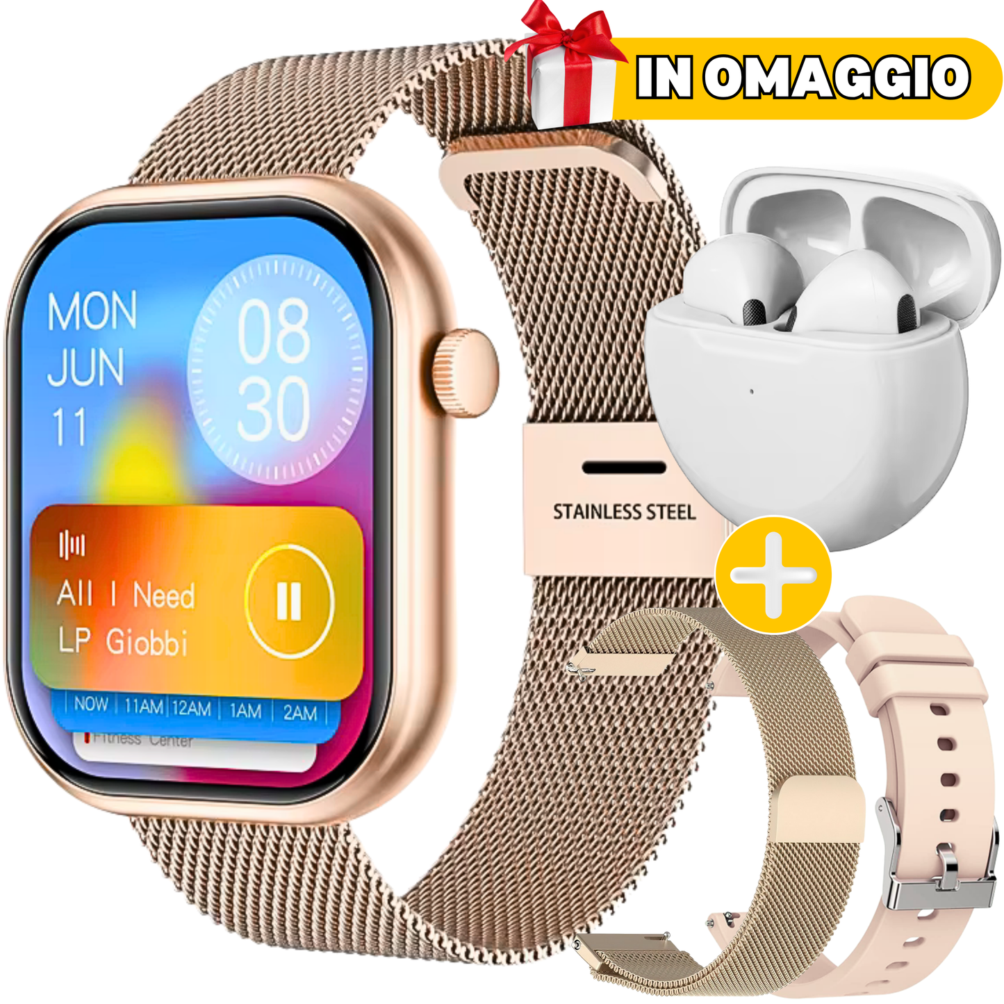 ChronosWatch GT20 + 2 Armbänder + GRATIS kabellose Kopfhörer🎁